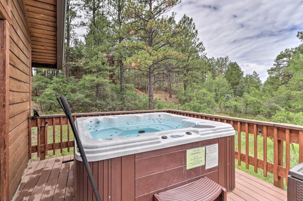 Luxe Pagosa Springs Cabin with Sauna and Hot Tub!